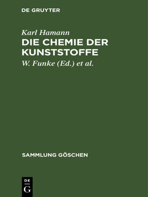 cover image of Die Chemie der Kunststoffe